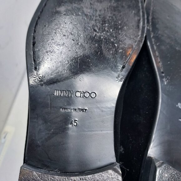 Jimmy Choo MENS Thame Crystal Embellished Velvet Black Loafer - Picture 4 of 10